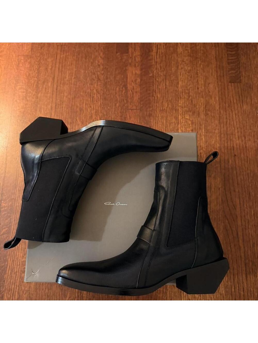 Rick Owens Men's Black Boot